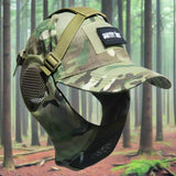 Tactical Foldable Mesh Mask with Cap tactical caps BushLine CAMO