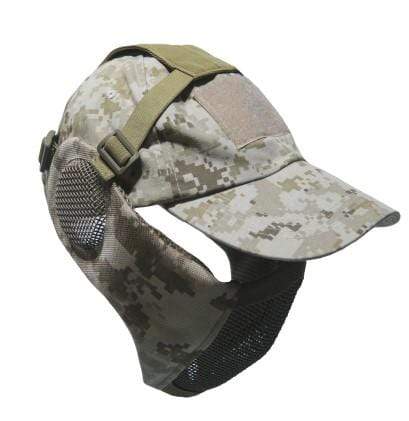 Tactical Foldable Mesh Mask with Cap tactical caps BushLine Desert