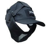 Tactical Foldable Mesh Mask with Cap tactical caps BushLine Black