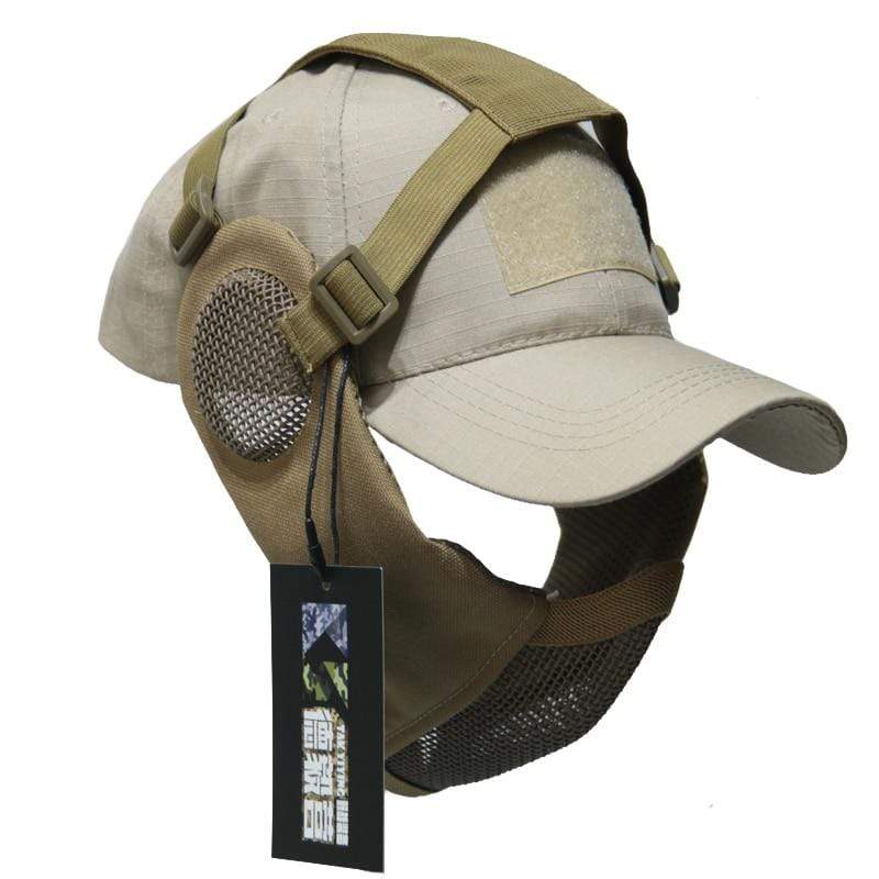 Tactical Foldable Mesh Mask with Cap tactical caps  BushLine