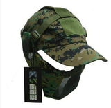 Tactical Foldable Mesh Mask with Cap tactical caps  BushLine