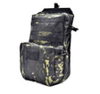 Black CP camouflage colourway of the MOLLE hydration carrier, three-quarter view