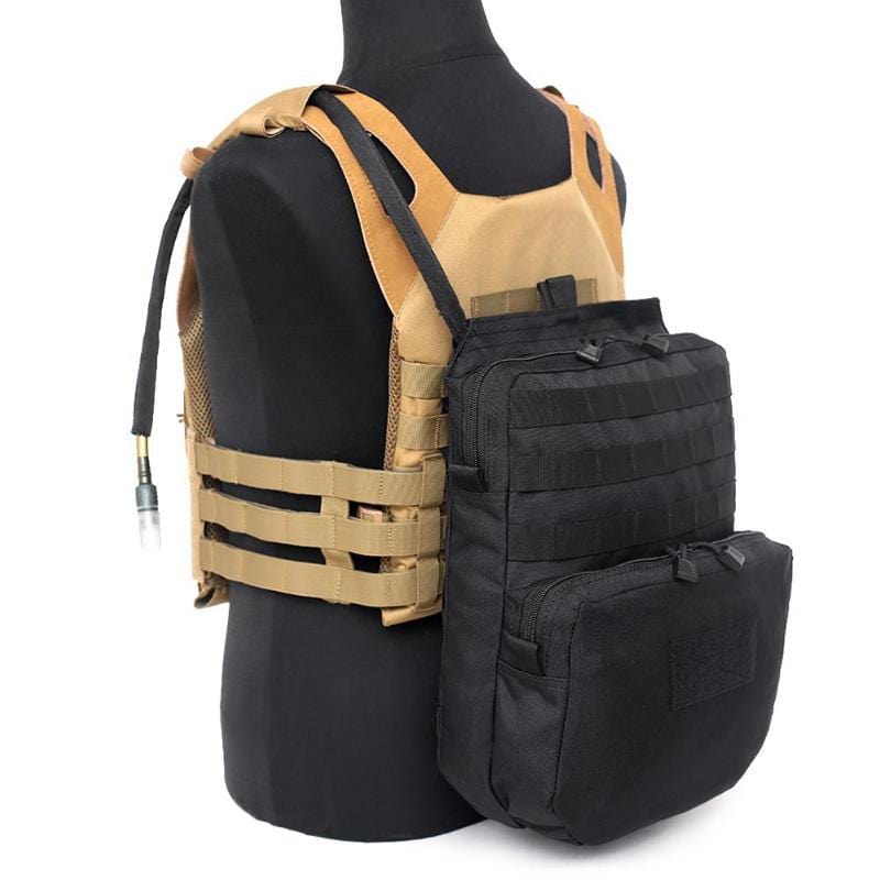 Tactical Molle Hydration Vest Backpack Survival BackPacks BushLine black