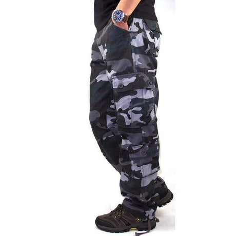Tactical Rugged Cotton Cargo Pants Cargo Pants BushLine Blue 29