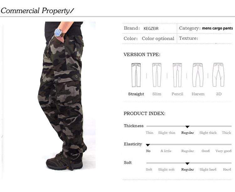 Tactical Rugged Cotton Cargo Pants Cargo Pants  BushLine