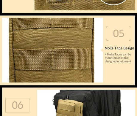 Tactical Utility Bags Vest/Waist (Molle) Helmet & Pack Accessories  