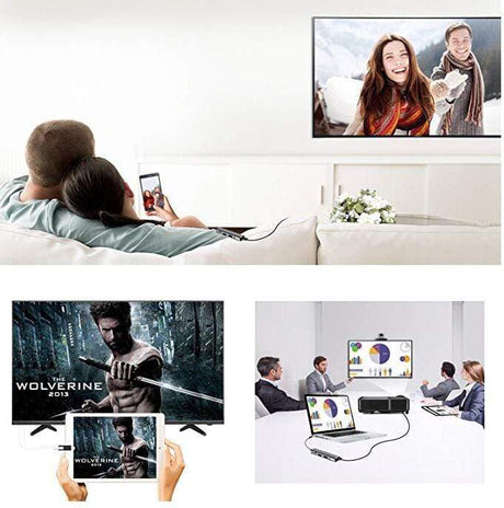 USB C to HDMI Adapter Hub Dock Phone Laptops TVs Smart Technology  