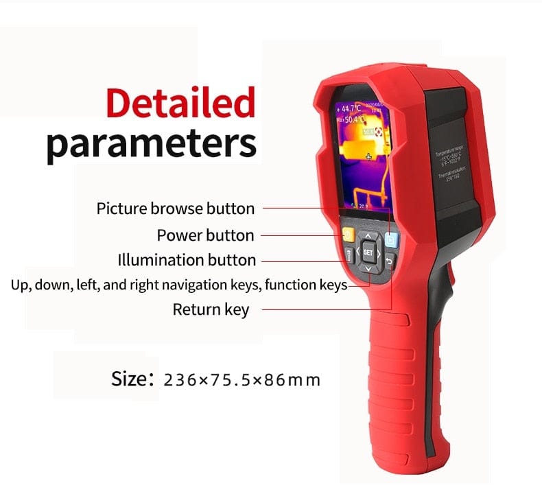 UTi260B Infrared Thermal Imager 256 x192 + Macro Lens thermal vision  BushLine