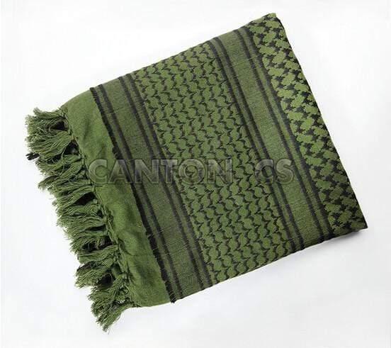 Unisex Cotton Scarves - Bandanna army surplus BushLine Green