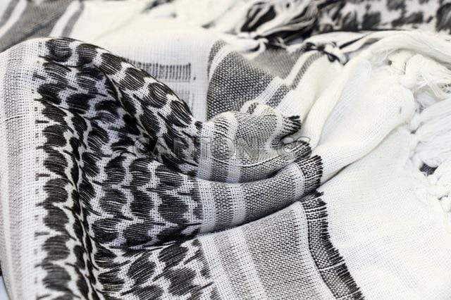 Unisex Cotton Scarves - Bandanna army surplus BushLine white