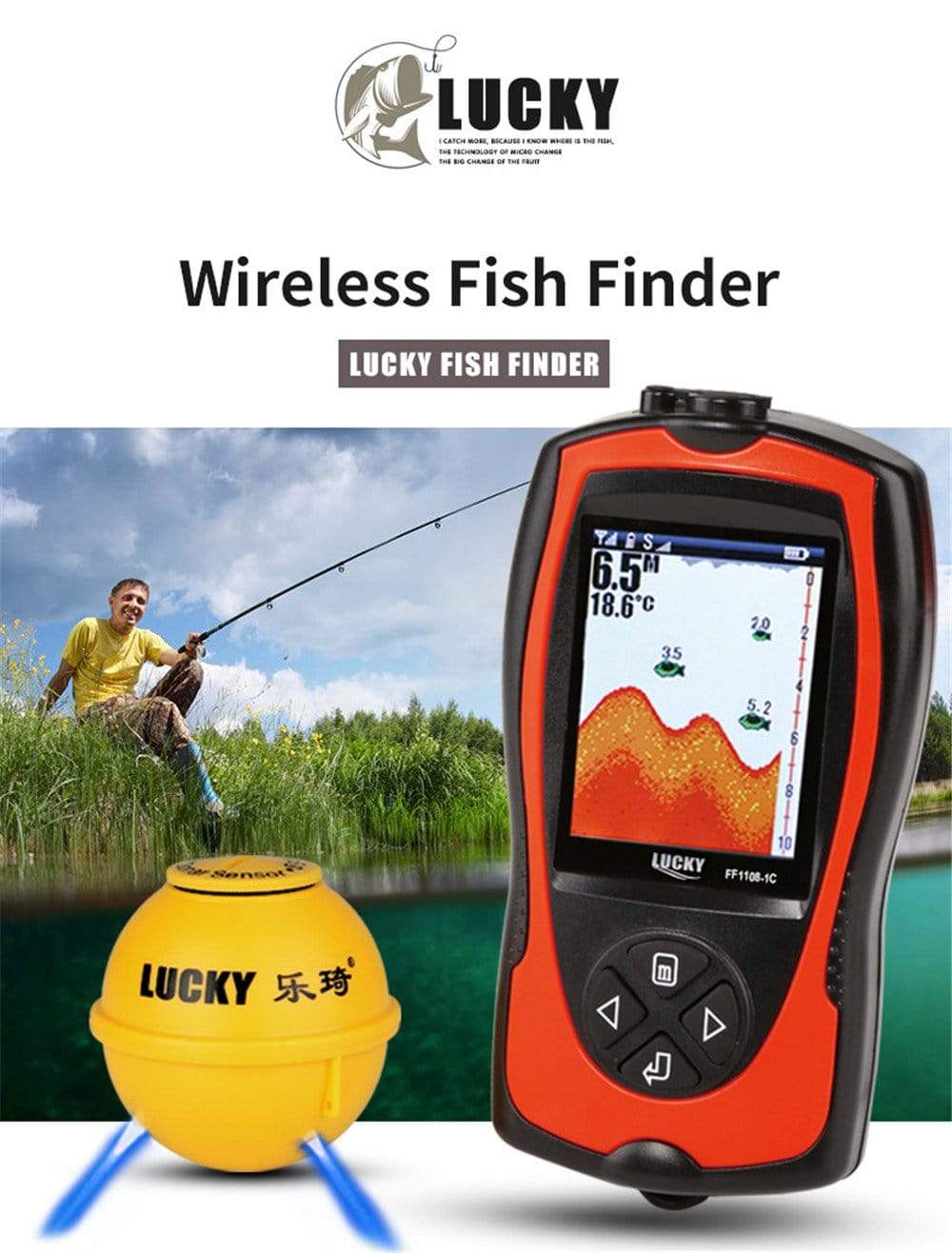 Wireless Fish Finder Sonar 45 meters | BushLine Australia marine  