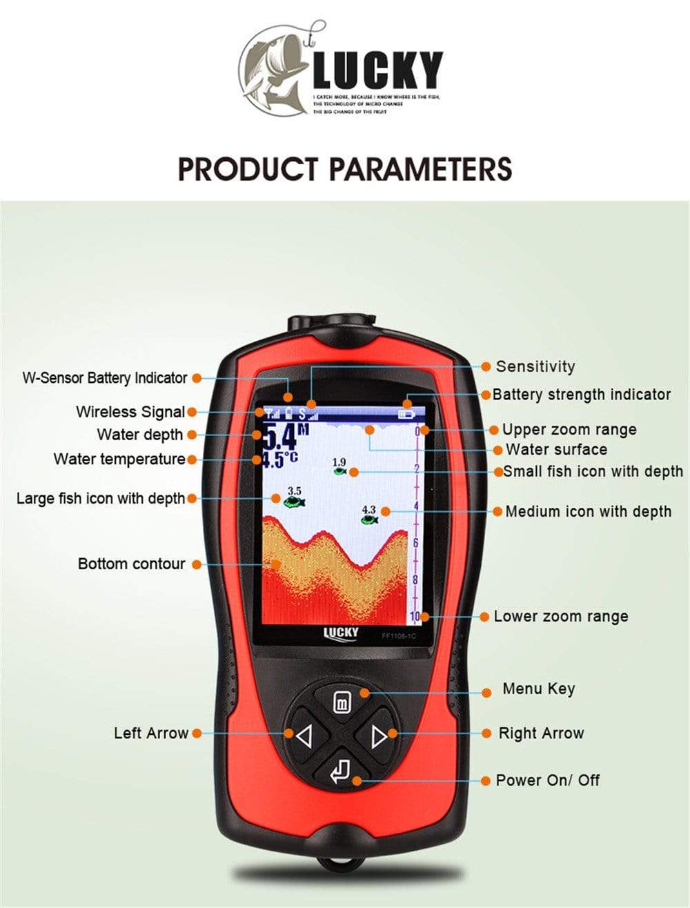 Wireless Fish Finder Sonar 45 meters | BushLine Australia marine  BushLine