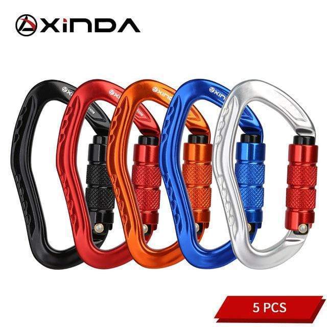 XINDA Professional Rock Climbing Carabiner 22KN 2023 army surplus BushLine 5 Pcs