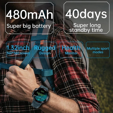 Xiaomi GPS Bluetooth GPS Smart Sports Watch 480mAh Battery Watchs  BushLine