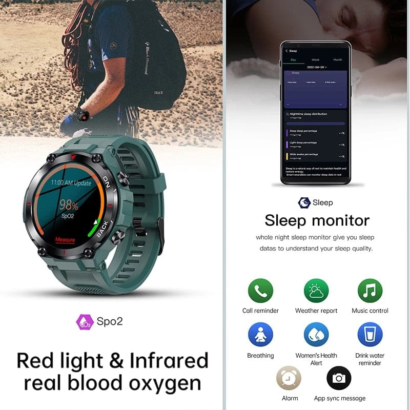 Xiaomi GPS Bluetooth GPS Smart Sports Watch 480mAh Battery Watchs  BushLine