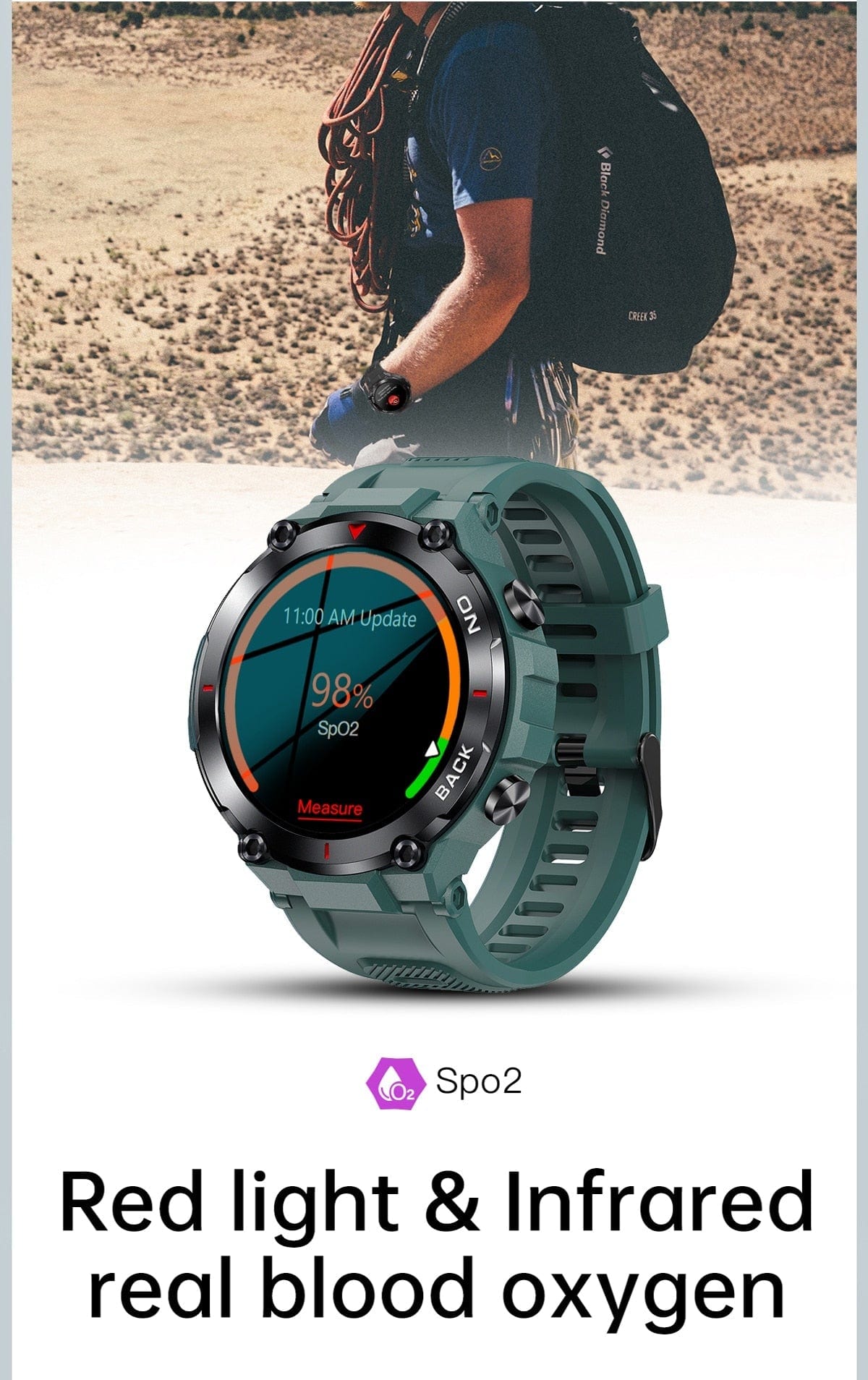 Xiaomi GPS Bluetooth GPS Smart Sports Watch 480mAh Battery Watchs  BushLine