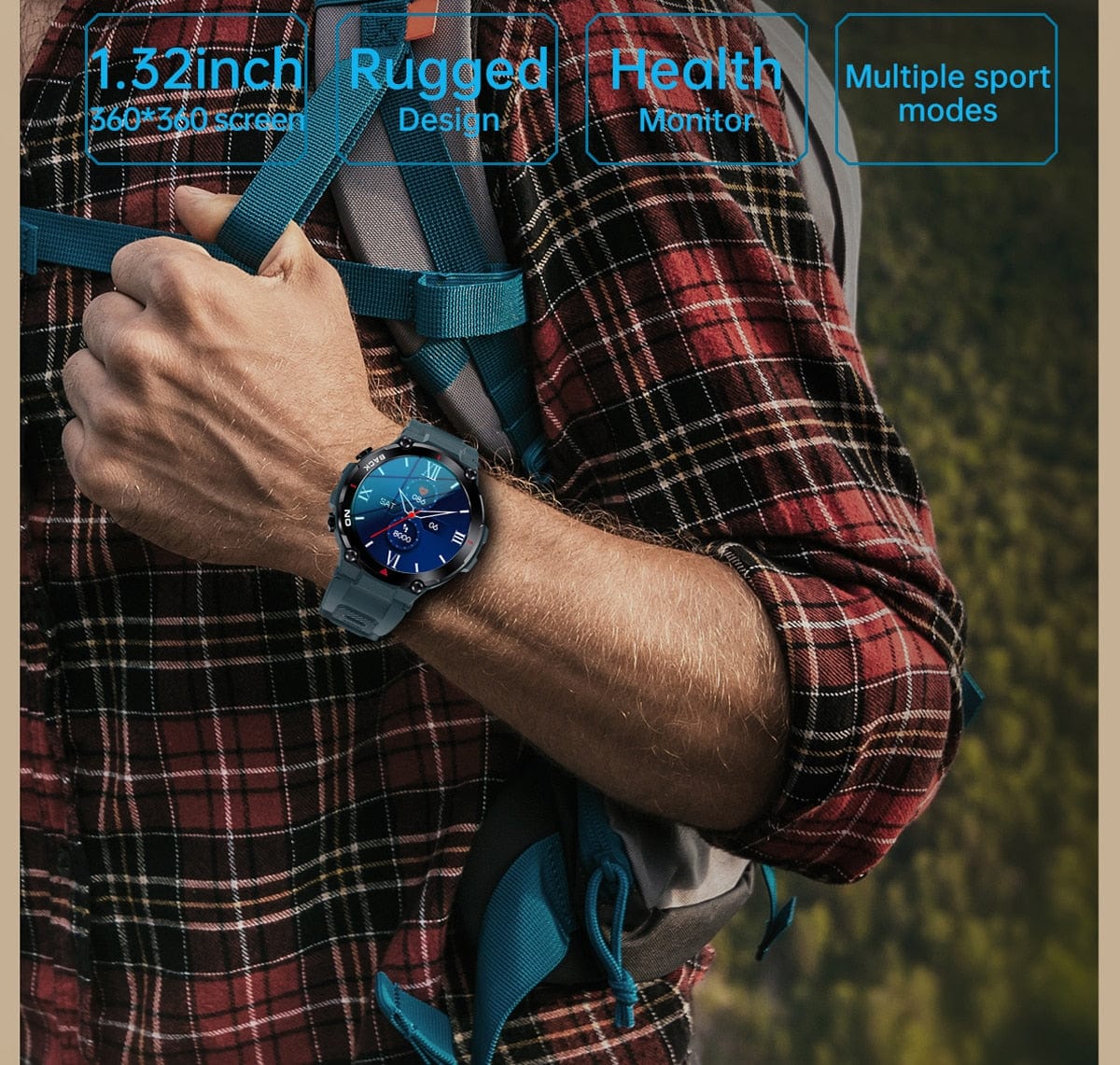 Xiaomi GPS Bluetooth GPS Smart Sports Watch 480mAh Battery Watchs  BushLine
