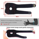 Adjustable elbow support wrap