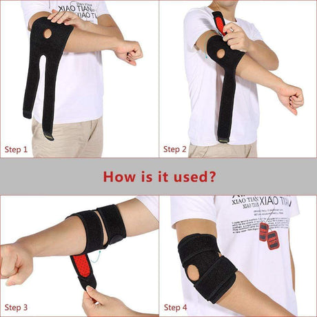 Adjustable elbow support wrap