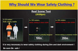 Black Safety Reflective Vest FIFO Work security safety BushLine   