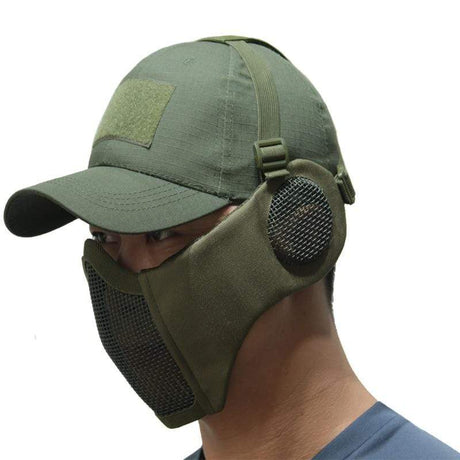 Tactical Foldable Mesh Mask with Cap tactical caps BushLine   