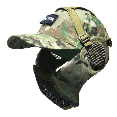 Tactical Foldable Mesh Mask with Cap tactical caps BushLine   
