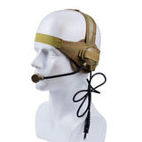 Tactical 2way Radio Headset Microphone Helmet & Pack Accessories BushLine Tan  