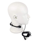 Throat Microphone Headset for 2 way Radio Helmet & Pack Accessories BushLine   