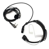 Throat Microphone Headset for 2 way Radio Helmet & Pack Accessories BushLine   