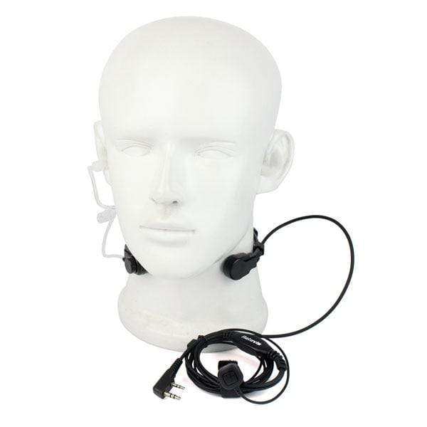 Throat Microphone Headset for 2 way Radio Helmet & Pack Accessories BushLine   