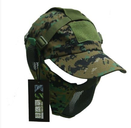 Tactical Foldable Mesh Mask with Cap tactical caps BushLine   