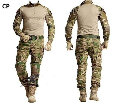 Combat Shirt + Cargo Pants Knee Pads tacticle clothing BushLine CP S 