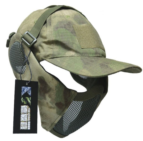 Tactical Foldable Mesh Mask with Cap tactical caps BushLine   