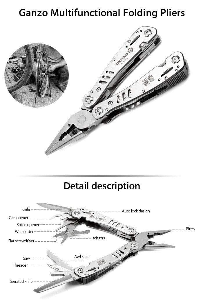 Ganzo G302 & G302B Multitool Pliers Survival BushLine   