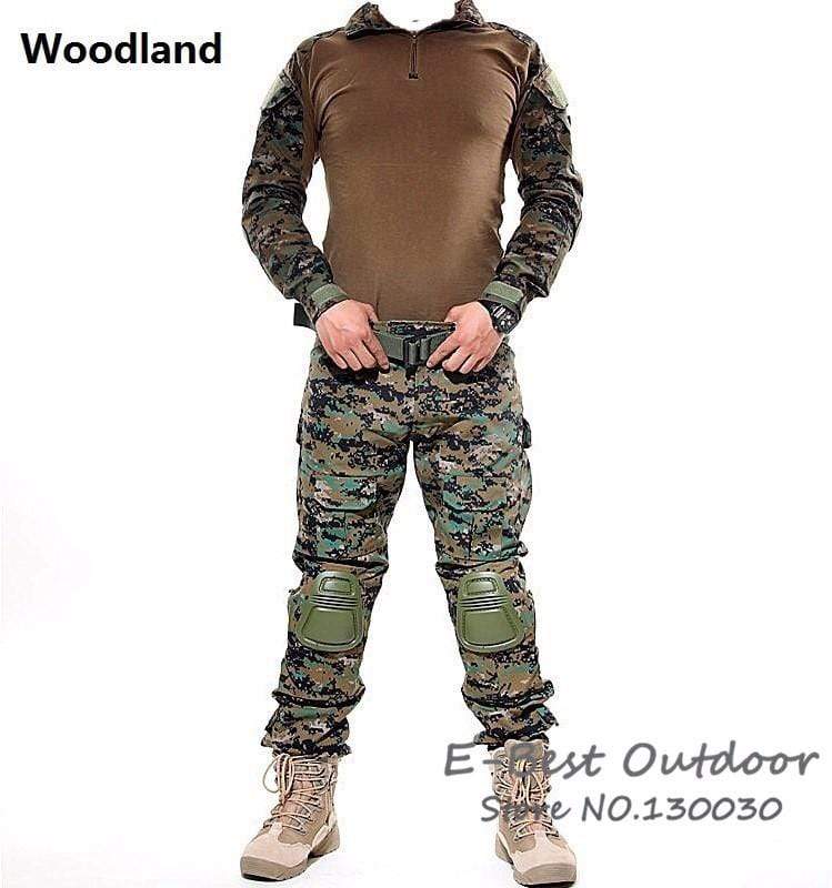 Combat Shirt + Cargo Pants Knee Pads tacticle clothing BushLine   