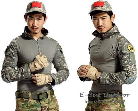 Combat Shirt + Cargo Pants Knee Pads tacticle clothing BushLine   