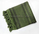 Unisex Cotton Scarves - Bandanna army surplus BushLine Green  