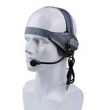 Tactical 2way Radio Headset Microphone Helmet & Pack Accessories BushLine Grey  