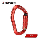 XINDA Professional Rock Climbing Carabiner 22KN 2023 army surplus BushLine Red  