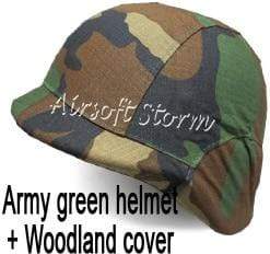 M88 High-Strength ABS Military Helmet + Cloth Cover army Surplus BushLine Woodland 1  