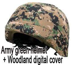 M88 High-Strength ABS Military Helmet + Cloth Cover army Surplus BushLine Woodland digital 1  