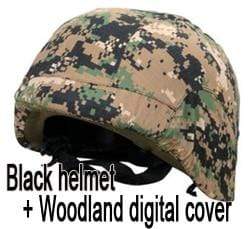 M88 High-Strength ABS Military Helmet + Cloth Cover army Surplus BushLine Woodland digital  