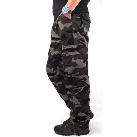 Tactical Rugged Cotton Cargo Long Pants Cargo Pants BushLine Army green 29 