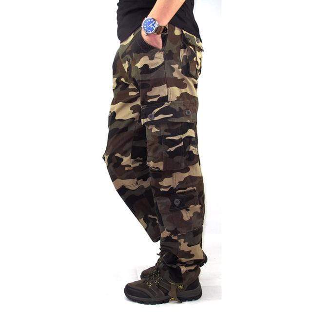 Tactical Rugged Cotton Cargo Pants Cargo Pants BushLine Khaki 29 