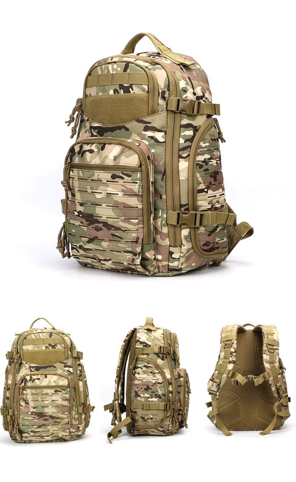 WOLF Outdoor Backpack 1000D Molle - 4 colours Helmets & Packs BushLine   