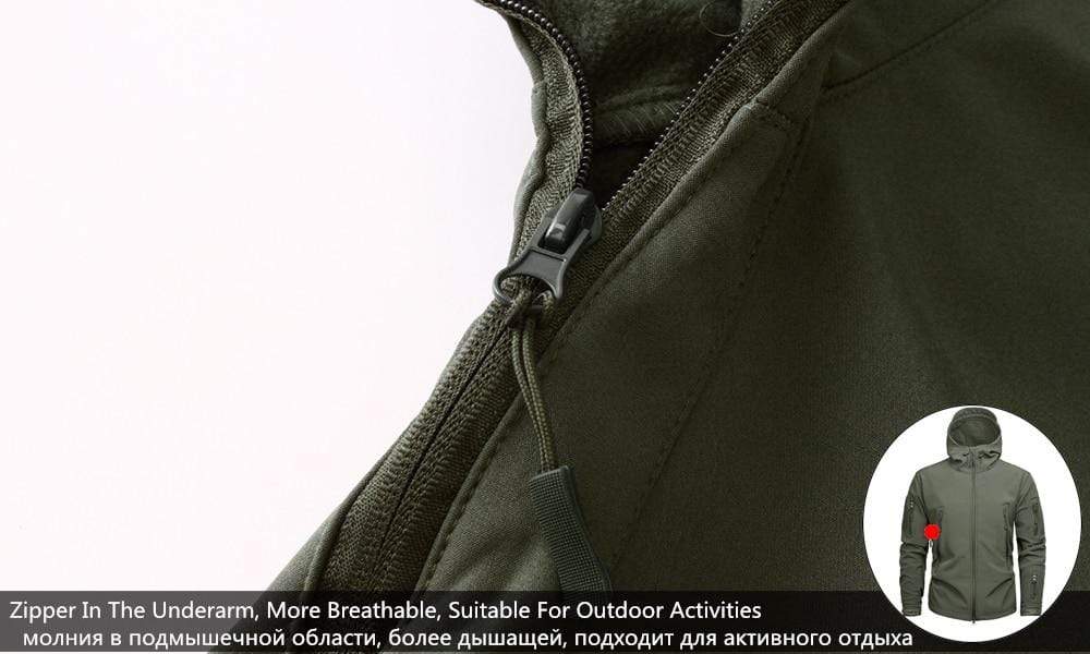 Camouflage Fleece Jacket Windbreaker Outdoor Clothing BushLine   
