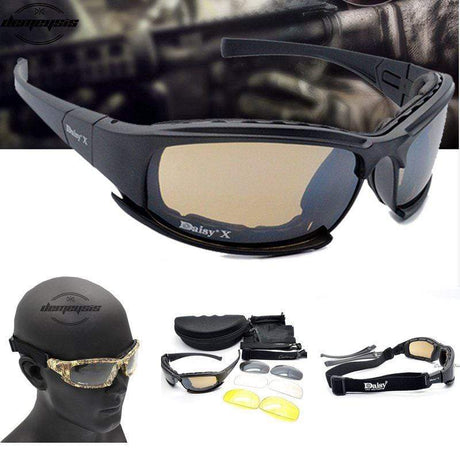 Military Polarized Sun Glasses,  4 Lens Kit Optics BushLine   