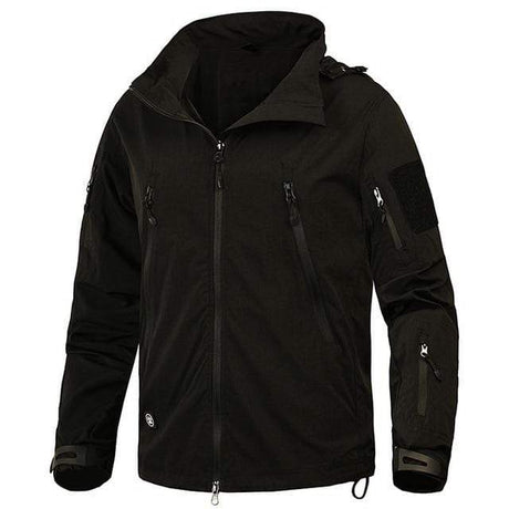 Breathable Light Windbreaker Jacket Outdoor Clothing BushLine Black S 