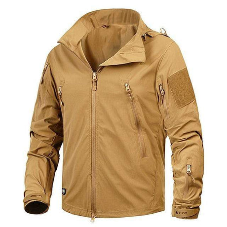 Breathable Light Windbreaker Jacket Outdoor Clothing BushLine Khaki S 