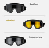 Tactical Goggle / Eye Protection with 3 Lens safety BushLine   